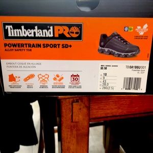 Timberland Pro series steel toed work-shoes.